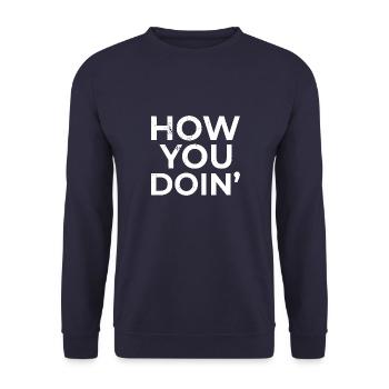 Italie Accueil National Rome Origine Drapeau - Sweat-shirt Unisexe - marine - Devant - Alina (178cm) & Michal (187cm)