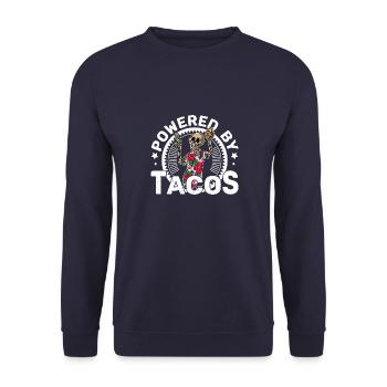 Mexiko Reise Urlaub Tequila Taco Sommer - Unisex Pullover - Navy - Vorne - Alina (178cm) & Michal (187cm)