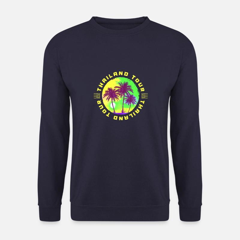 Thailand Tour Palm Tree Holidays - Unisex Sweatshirt - navy