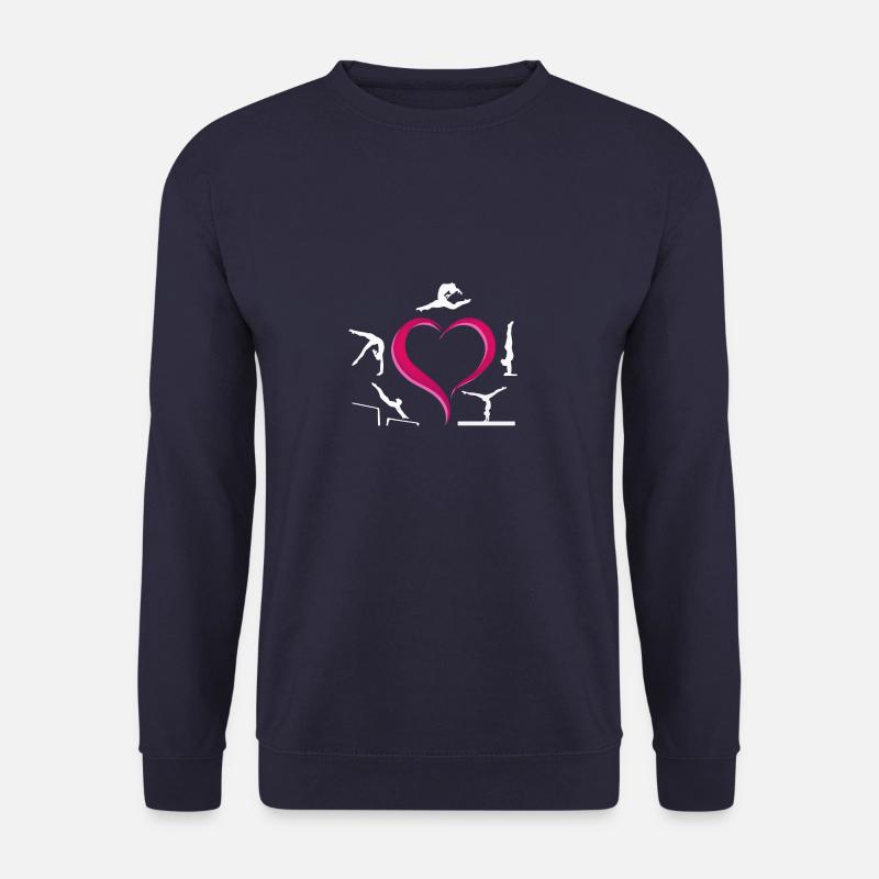 Mädchen Gymnastic Love aparatus Bars Balkenboden - Unisex Pullover - Navy