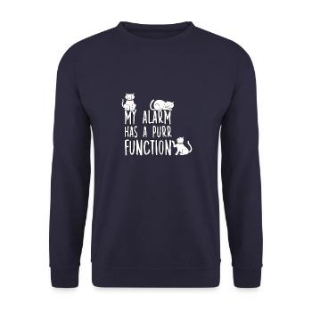 Motif de propriétaire de chat fou pour les fans de chats - Sweat-shirt Unisexe - marine - Devant - Alina (178cm) & Michal (187cm)