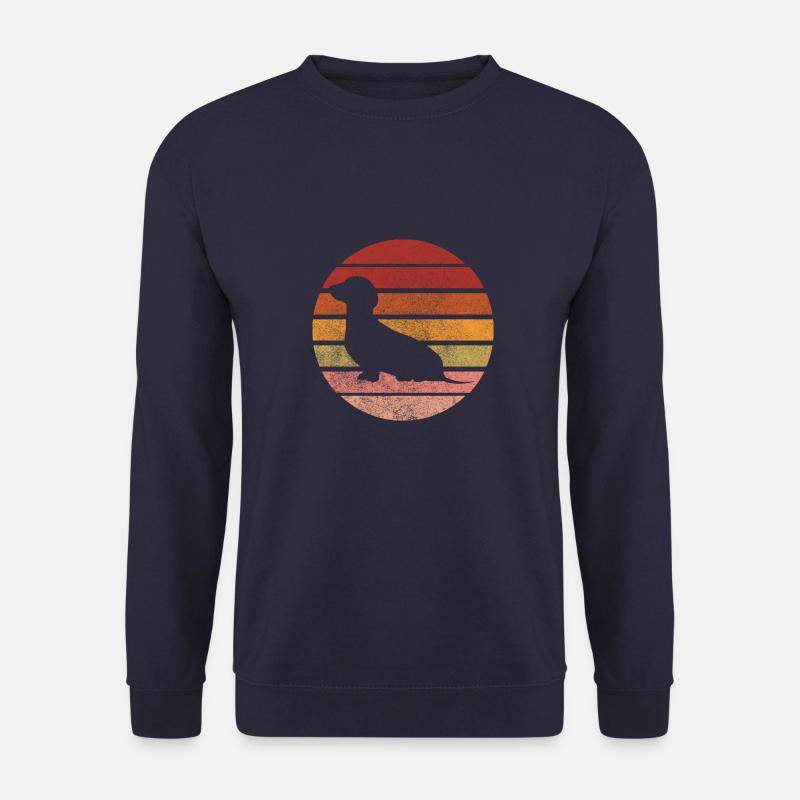 Dackel Dackelfreund Dackelliebe Hundemensch - Unisex Pullover - Navy