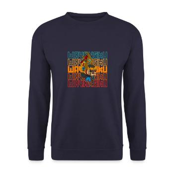 Bali Indonesien Wayang Ozeanien Reise Asien - Unisex Pullover - Navy - Vorne - Alina (178cm) & Michal (187cm)