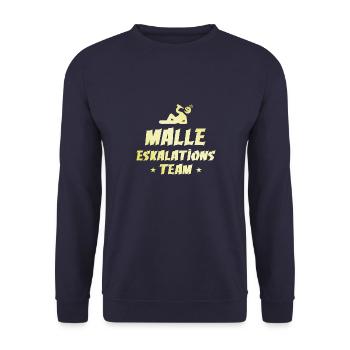 Malle Escalation - Sweat-shirt Unisexe - marine - Devant - Alina (178cm) & Michal (187cm)