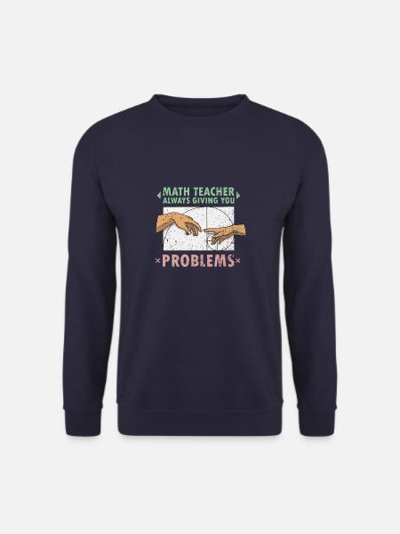 Fibonacci Math Teacher Art Creation - Unisex Sweatshirt - navy