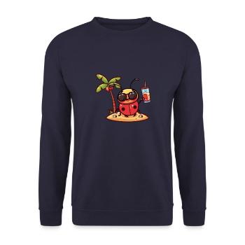 Vacances d’été de coccinelle - Sweat-shirt Unisexe - marine - Devant - Alina (178cm) & Michal (187cm)