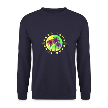 Prague Tour Palmiers Vacances - Sweat-shirt Unisexe - marine - Devant - Alina (178cm) & Michal (187cm)