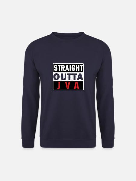 Straight aus JVA, Knast, Ex Häftling Geschenkidee - Unisex Pullover - Navy