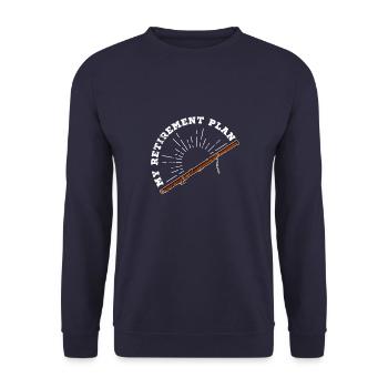 École de musique Orchestre Basson Clarinette Musicien - Sweat-shirt Unisexe - marine - Devant - Alina (178cm) & Michal (187cm)