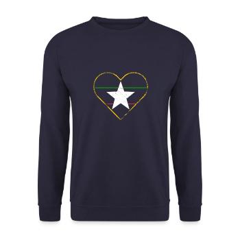 Myanmar Asien Bamar Burmesisch Urlaub Reise - Unisex Pullover - Navy - Vorne - Alina (178cm) & Michal (187cm)