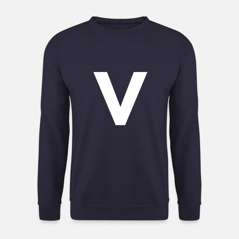 V - Unisex Sweatshirt - navy