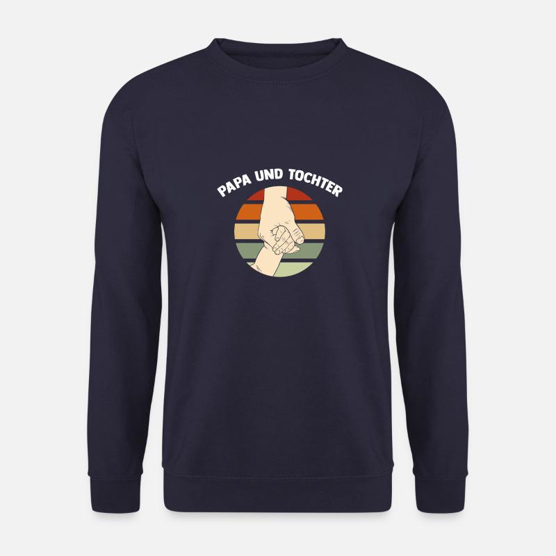 Papa und Tochter Geburt - Unisex Pullover - Navy