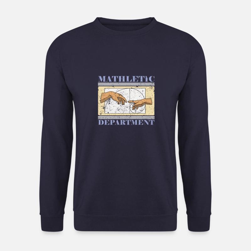 Fibonacci Art Geometry Spiral Student - Unisex Sweatshirt - navy