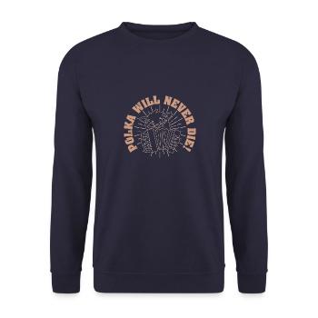 Volksmusik Klavier Akkordeon Volk Musik - Unisex Pullover - Navy - Vorne - Alina (178cm) & Michal (187cm)