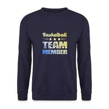 Équipe de basket-ball - Sweat-shirt Unisexe - marine - Devant - Alina (178cm) & Michal (187cm)