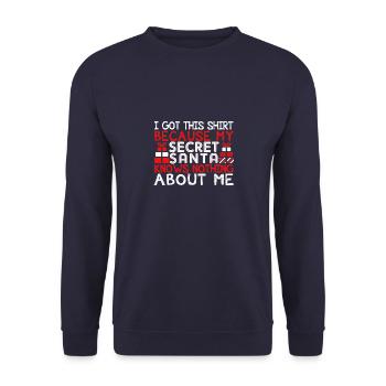 Secret Santa - Unisex Sweatshirt - navy - Front - Alina (178cm) & Michal (187cm)