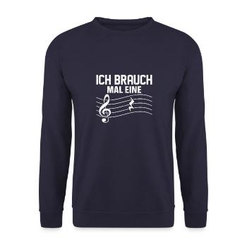 Musiklehrer Musiker Klavierspieler Geschenk - Unisex Pullover - Navy - Vorne - Alina (178cm) & Michal (187cm)