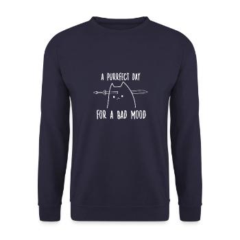 Cats Owner Cute Kitten Cat Owner - Unisex Sweatshirt - navy - Front - Alina (178cm) & Michal (187cm)