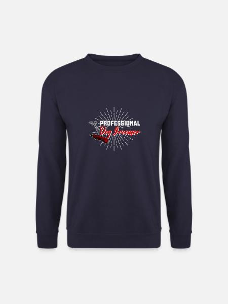 Hunde Hundefriseur Grooming Schneiden Spruch - Unisex Pullover - Navy