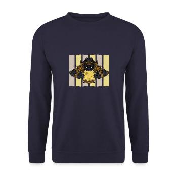 Kambodscha Urlaub Rahu Tempel Hindu Antike - Unisex Pullover - Navy - Vorne - Alina (178cm) & Michal (187cm)
