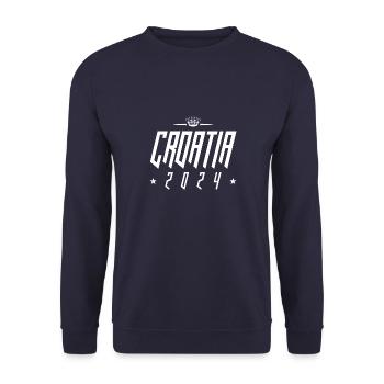 Croatia 2024 - Unisex Pullover - Navy - Vorne - Alina (178cm) & Michal (187cm)