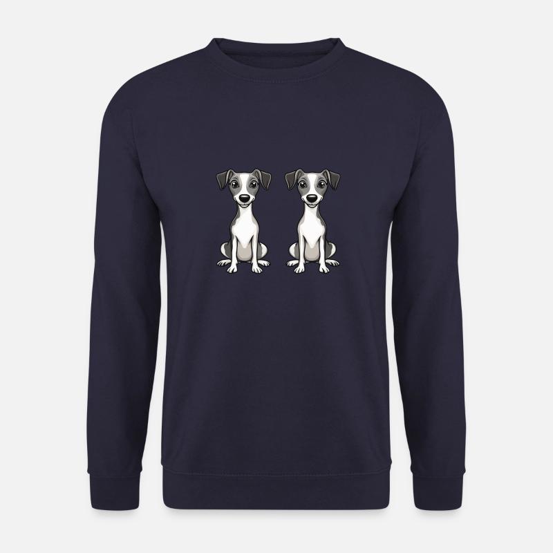 Whippet Hund Comic - Unisex Pullover - Navy