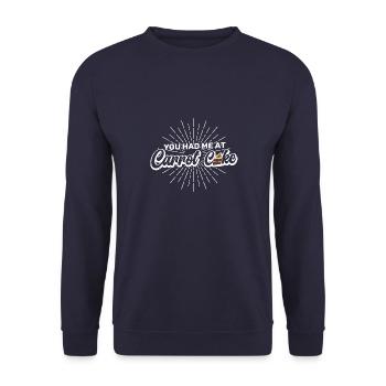 Pâtisserie Gâteau aux carottes Recette Dessert - Sweat-shirt Unisexe - marine - Devant - Alina (178cm) & Michal (187cm)