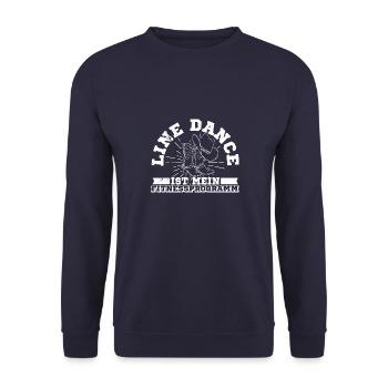 Tanzen Tanzgruppe Line Dance Western Musik - Unisex Pullover - Navy - Vorne - Alina (178cm) & Michal (187cm)
