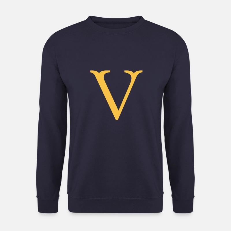 V - Unisex Pullover - Navy