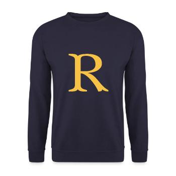 R - Sweat-shirt Unisexe - marine - Devant - Alina (178cm) & Michal (187cm)