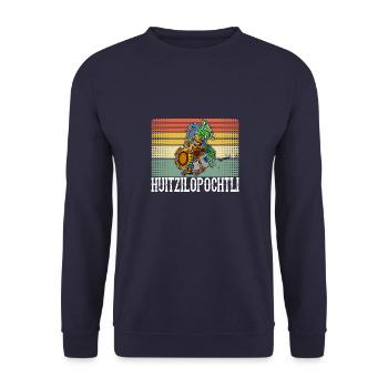 Huitzilopochtli Mexique Mythologie Culture aztèque - Sweat-shirt Unisexe - marine - Devant - Alina (178cm) & Michal (187cm)
