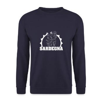 Italien Sardinien Sardegna Insel Sommer Reise - Unisex Pullover - Navy - Vorne - Alina (178cm) & Michal (187cm)
