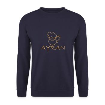 National Getränk Ayran Türkei Türkisch Döner - Unisex Pullover - Navy - Vorne - Alina (178cm) & Michal (187cm)