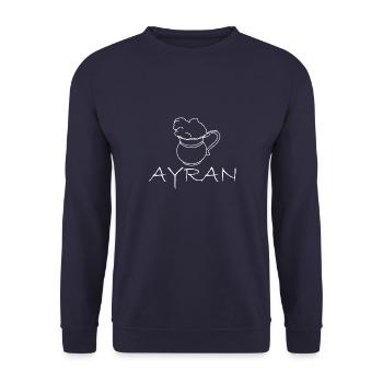 National Getränk Ayran Türkei Türkisch Döner - Unisex Pullover - Navy - Vorne - Alina (178cm) & Michal (187cm)