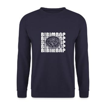 Bibimbap Korean Cuisine National Asia Rice - Unisex Sweatshirt - navy - Front - Alina (178cm) & Michal (187cm)