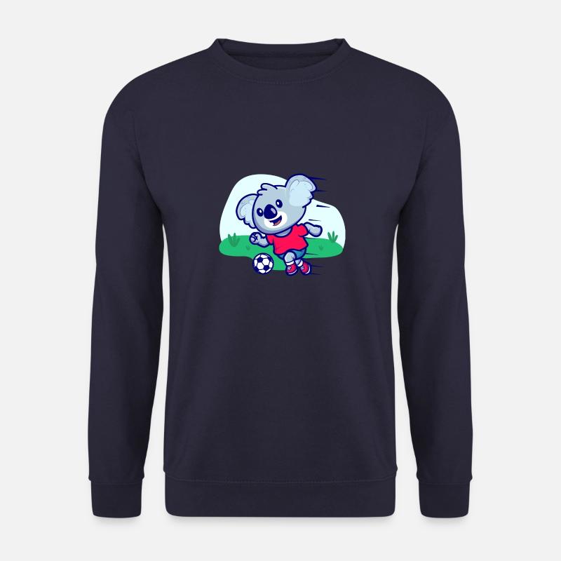 Fußball Kinder Koala I lustige Tiere | Sport - Unisex Pullover - Navy