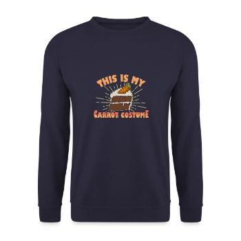 Carrot Cake Recipe Delicious Hobby Bakery - Unisex Sweatshirt - navy - Front - Alina (178cm) & Michal (187cm)