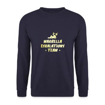Marbella Escalation - Unisex Sweatshirt - navy - Front - Alina (178cm) & Michal (187cm)