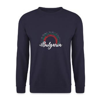 Bulgaria Origin Flag Balkans Sofia Travel - Unisex Sweatshirt - navy - Front - Alina (178cm) & Michal (187cm)