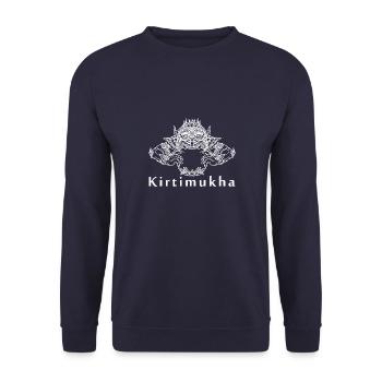 Khmer Kambodscha Tempel Mythologie Bayon - Unisex Pullover - Navy - Vorne - Alina (178cm) & Michal (187cm)