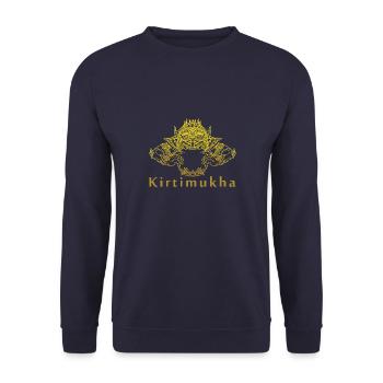 Khmer Kambodscha Tempel Mythologie Bayon - Unisex Pullover - Navy - Vorne - Alina (178cm) & Michal (187cm)