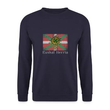 Baskische Sprache Basken Euskal Herria Basco - Unisex Pullover - Navy - Vorne - Alina (178cm) & Michal (187cm)