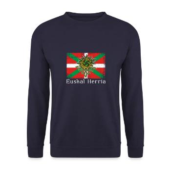 Baskische Sprache Basken Euskal Herria Basco - Unisex Pullover - Navy - Vorne - Alina (178cm) & Michal (187cm)