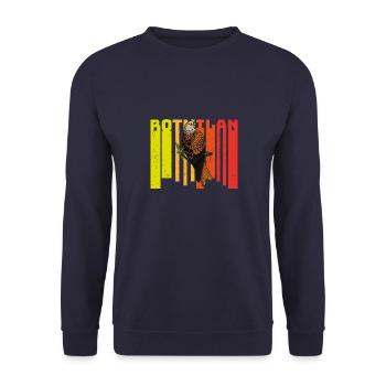 Greifvogel Rotmilan Vogel Beobachten Wald - Unisex Pullover - Navy - Vorne - Alina (178cm) & Michal (187cm)