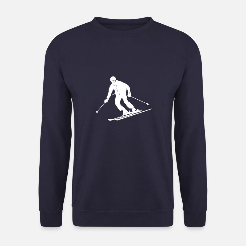 Skiing Skiing Man Icon - Unisex Sweatshirt - navy
