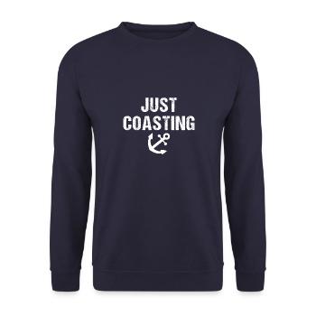 Kreuzfahrt Kreuzfahrtschiff Cruise Vintage Cruiser - Unisex Pullover - Navy - Vorne - Alina (178cm) & Michal (187cm)