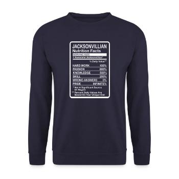 Jacksonville Florida - Unisex Pullover - Navy - Vorne - Alina (178cm) & Michal (187cm)
