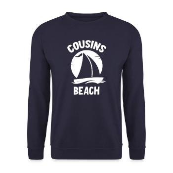 Cousins Beach - Unisex Sweatshirt - navy - Front - Alina (178cm) & Michal (187cm)