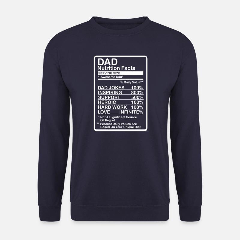 Vater Nährwerte - Unisex Pullover - Navy