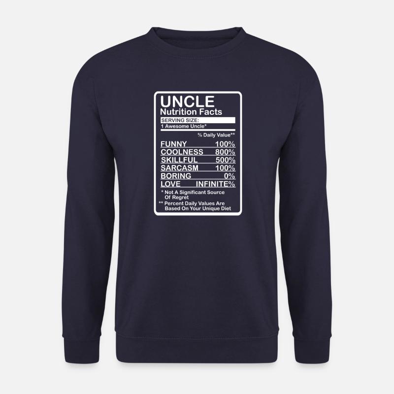Uncle Nutritional Values - Unisex Sweatshirt - navy